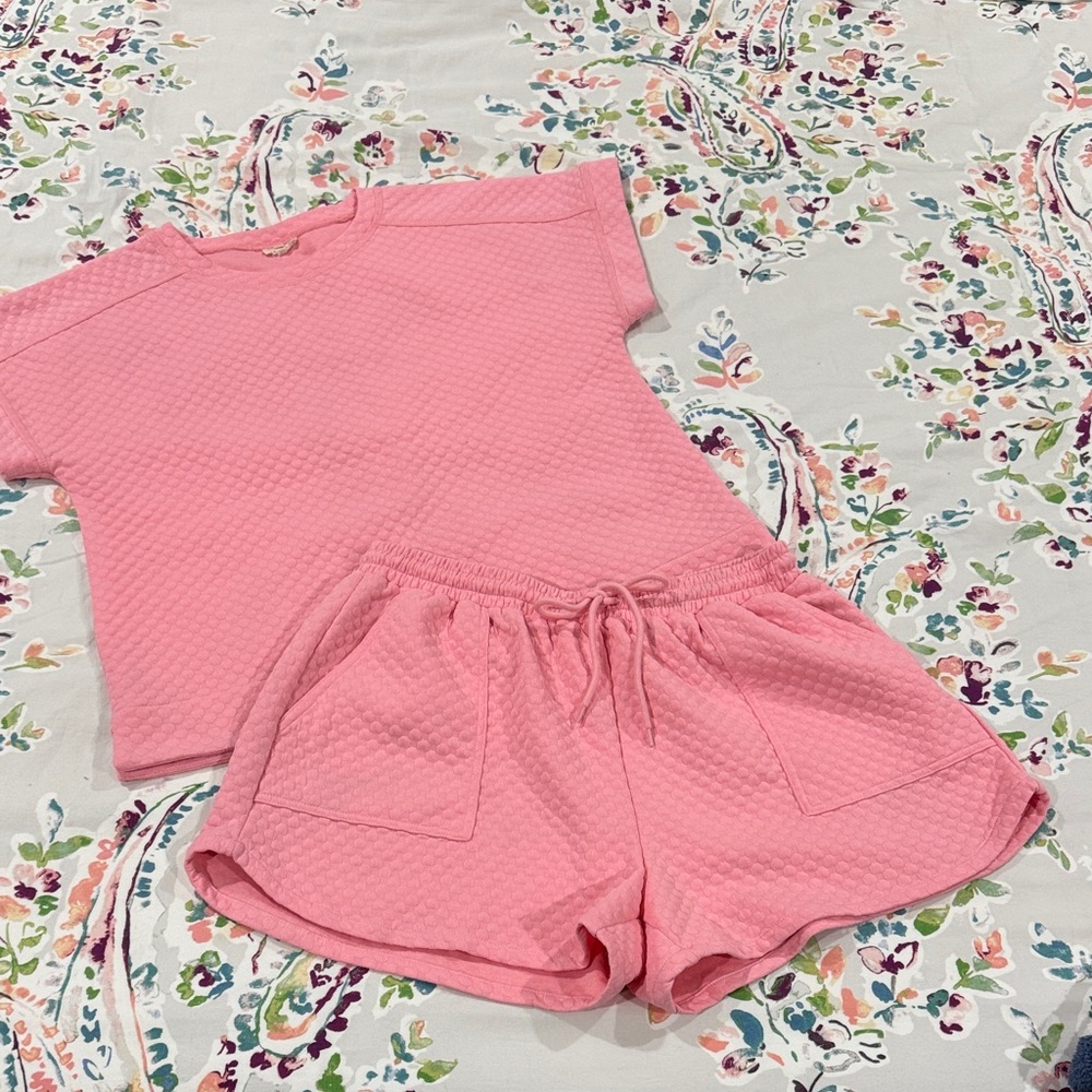 JODIFL Pink Short Sleeve Top